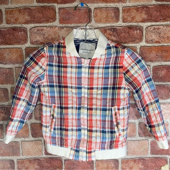 Janie and Jack Multicolor Plaid Kids Jacket - Picture 6 of 6